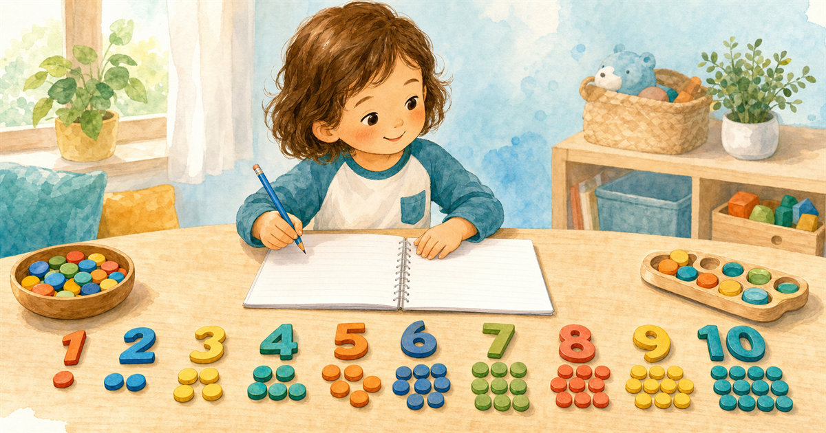 Couverture : Comment apprendre à écrire les chiffres de 1 à 10 en maternelle ?