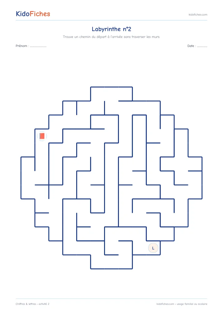 Activité 2 — Chiffres & lettres