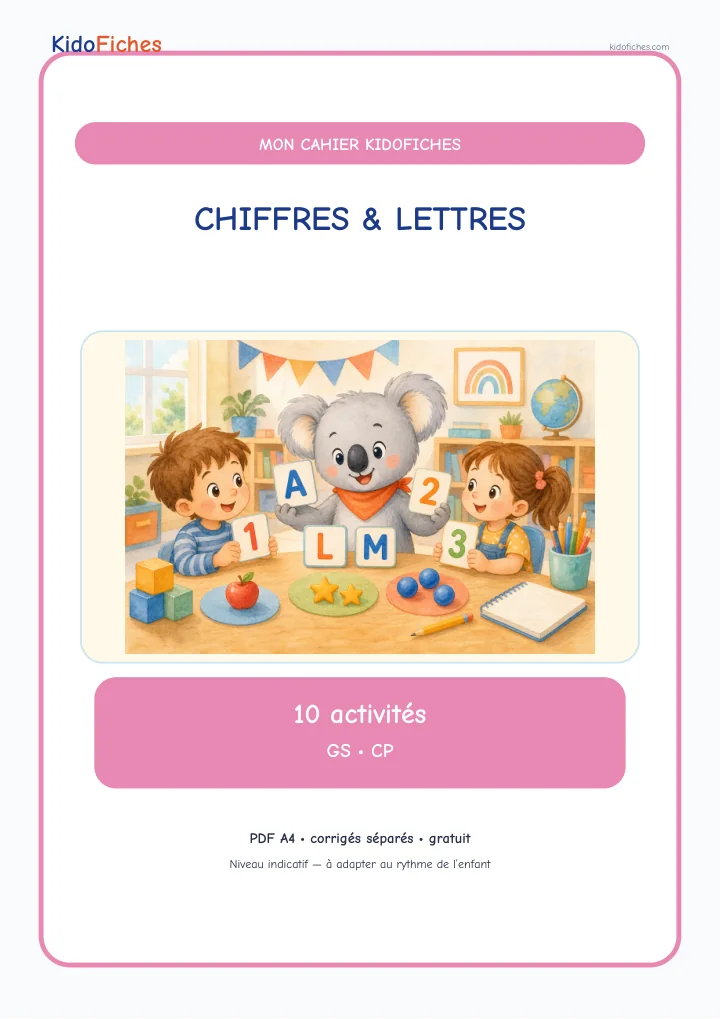 Couverture du Cahier de labyrinthes chiffres et lettres