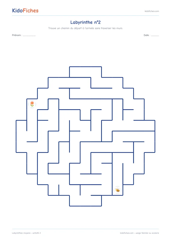 Activité 2 — Labyrinthes moyens