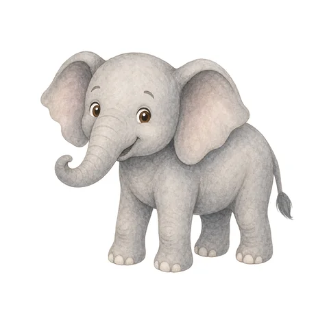 Illustration du mot éléphant