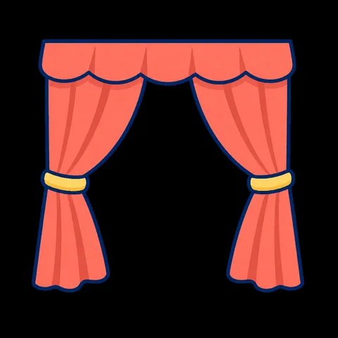Illustration du mot rideau